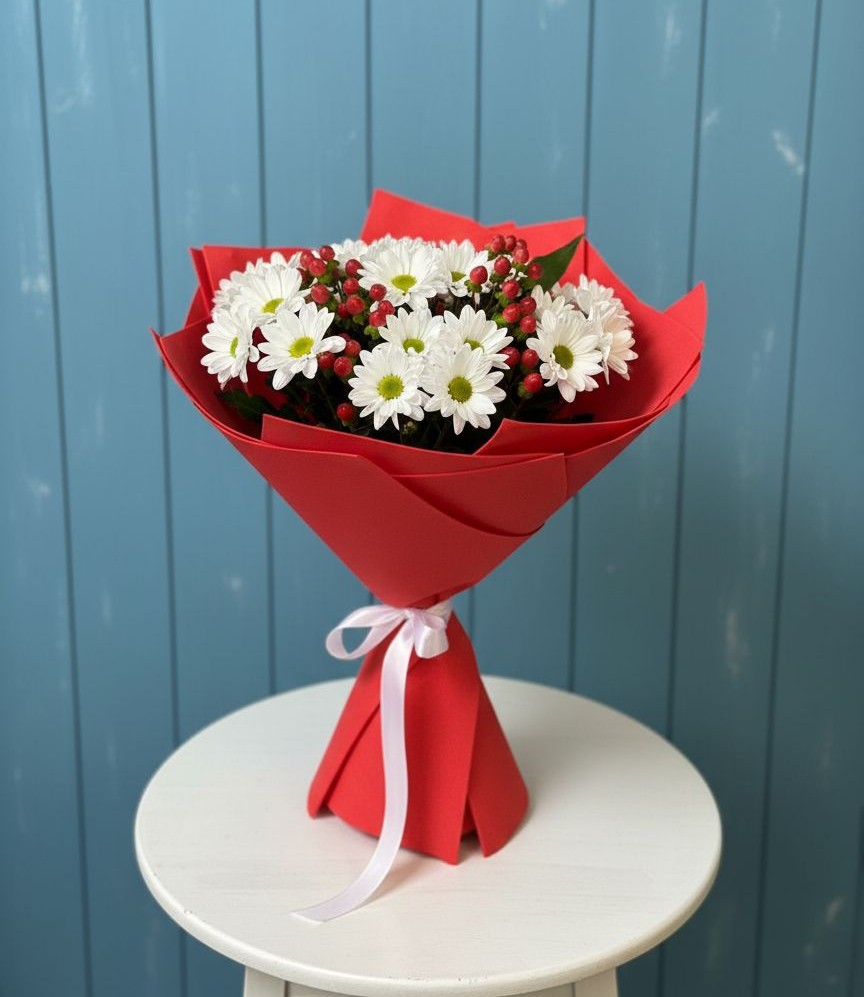 Букет цветов из: Хризантемы в Благовещенске Республики Башкортостан