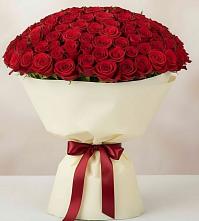 Букет 101 Красная роза Милано в Благовещенске Республики Башкортостан