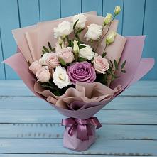 Букет цветов из:  Розы и Лизиантусы в Благовещенске Республики Башкортостан