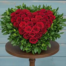 Цветочная композиция из Розы в виде сердца в Благовещенске Республики Башкортостан