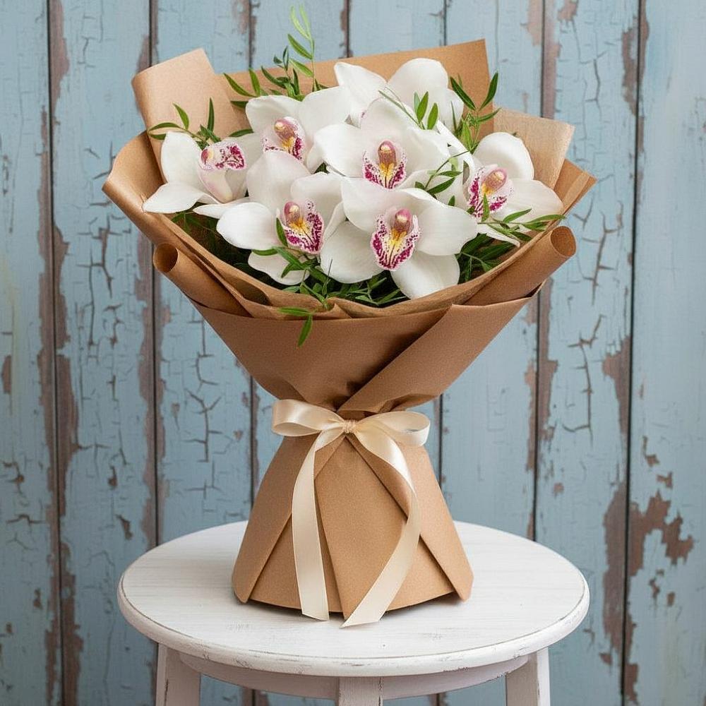 Букет цветов из: Орхидеи и Розы в Благовещенске Республики Башкортостан