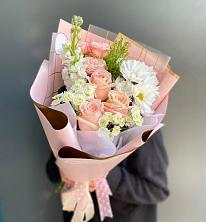 Букет цветов из:  Хризантемы и Розы в Благовещенске Республики Башкортостан