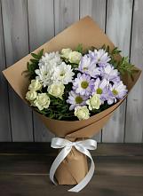 Букет цветов из:  Хризантемы и Розы #REPLACE_PRED# Благовещенске Республики Башкортостан