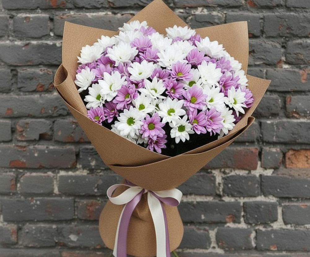 Букет цветов из: Хризантемы в Благовещенске Республики Башкортостан