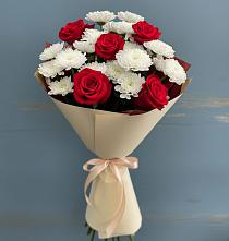 Букет цветов из:  Розы и Хризантемы в Благовещенске Республики Башкортостан