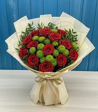Букет цветов из:  Розы и Хризантемы в Благовещенске Республики Башкортостан