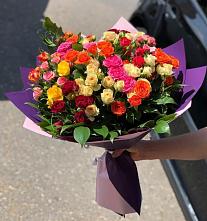 Букет Микс из разноцветных кустовых роз #REPLACE_PRED# Благовещенске Республики Башкортостан