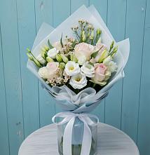 Букет цветов из:  Розы и Лизиантусы в Благовещенске Республики Башкортостан