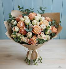Букет цветов из:  Альстромерии и Розы #REPLACE_PRED# Благовещенске Республики Башкортостан