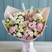 Букет цветов из:  Альстромерии и Розы #REPLACE_PRED# Благовещенске Республики Башкортостан